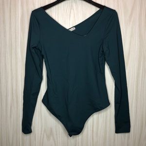 Free People Intimately Long Sleeve Thong Bodysuit
